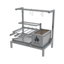 Ver imagem 1 de Parrilla de Alvenaria 74x45 com Grelha Argentina + 3 Espetos e Tendal