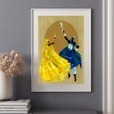 Ver imagem 2 de Quadro Decorativo Oxum e Ogum - 60x48cm:moldura Preta