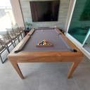 Ver imagem 4 de Mesa de Sinuca e Jantar Ágata Freijó 2 em 1 Madeira Acabamento Luxo Alto Padrão