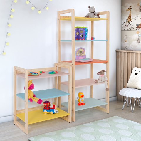 Conjunto Estantes Multiuso Colorê Infantil:multicores