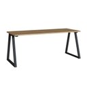 Ver imagem 6 de Mesa Escrivaninha com Gaveteiro Home Office Concept 4 Gavetas 160cm Industrial Nogal Sevilha e Preto Marrom