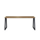 Ver imagem 5 de Mesa Escrivaninha com Gaveteiro Home Office Concept 4 Gavetas 160cm Industrial Nogal Sevilha e Preto Marrom