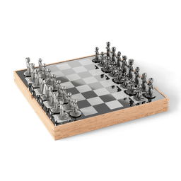 Jogo de Xadrez Elegante em Madeira e Metal Buddy Umbra - 2