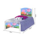 Ver imagem 3 de Cama Infantil Solteiro Adesivada Peppa Pig