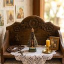 Ver imagem 1 de Imagem Nossa Senhora Aparecida Decorativa para Altar Casa 10 Cm