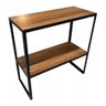 Aparador Luxo Industrial Prateleira Madeira e Ferro Premium 80cm - 1