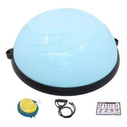 Meia Bola Suiça 58cm Bosu Balance Ball Pilates Yoga Pvc Hm-37475 - Azul - 3