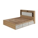 Ver imagem 4 de Cama de Casal com 6 Gavetas e Cabeceira LED Genebra