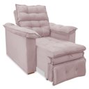 Ver imagem 3 de Poltrona do Papai Confortável Reclinável e Retrátil:rose