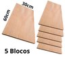 Bloco madeira bruta maciça para artesanato tábua de corte PLaca de artesanato - 5