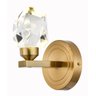 Arandela Cristal Lapidado Dourado Led 5w 3000k Bivolt Sindora - 1