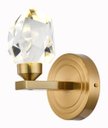 Ver imagem 1 de Arandela Cristal Lapidado Dourado Led 5w 3000k Bivolt Sindora