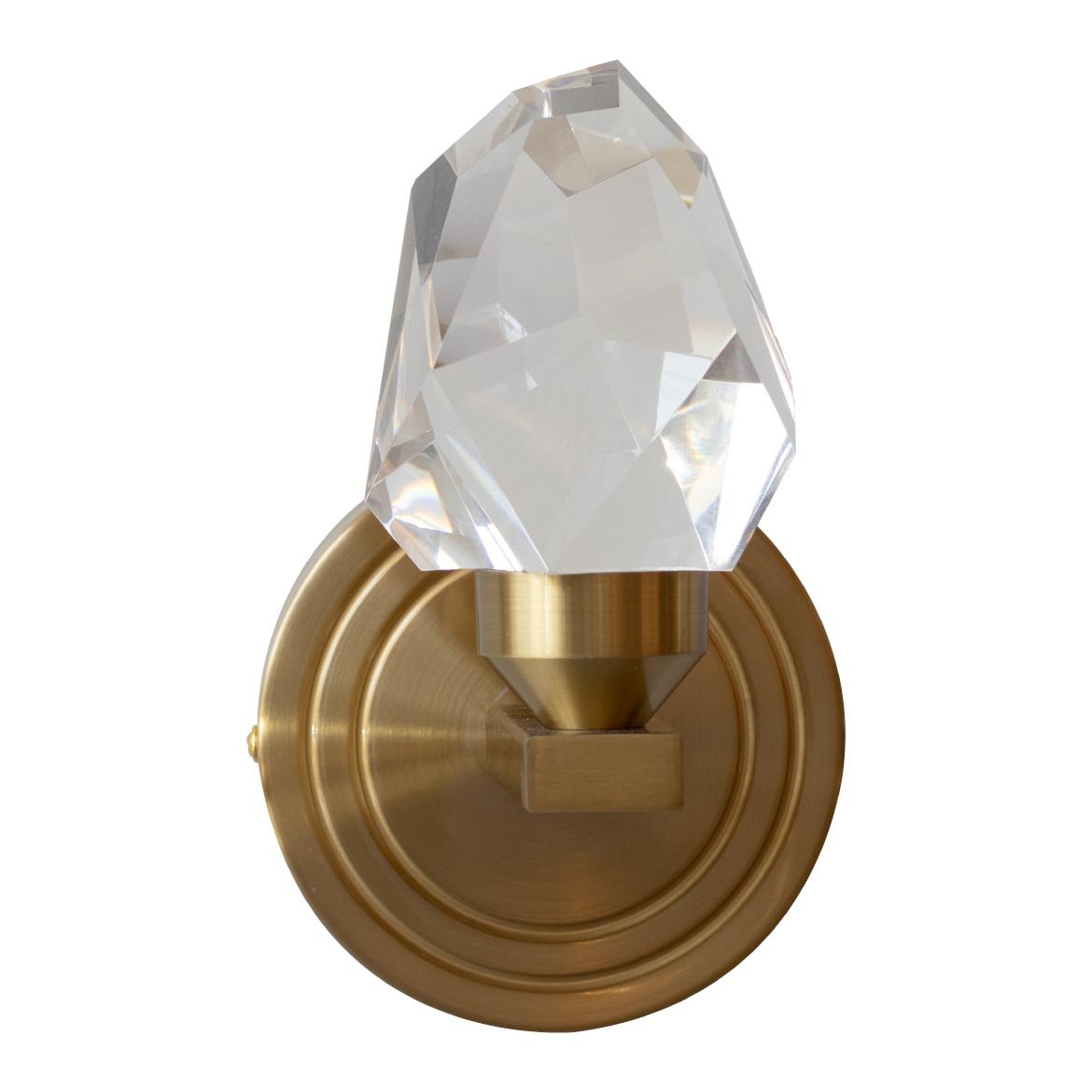 Arandela Cristal Lapidado Dourado Led 5w 3000k Bivolt Sindora - 7