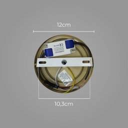 Arandela Cristal Lapidado Dourado Led 5w 3000k Bivolt Sindora - 4