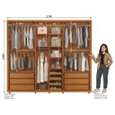 Ver imagem 5 de Guarda Roupa Volpi Cinamomo/off White - Madetec Móveis