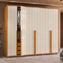 Ver imagem 3 de Guarda Roupa Volpi Cinamomo/off White - Madetec Móveis