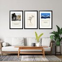 Ver imagem 1 de Kit 3 Quadros Grandes Arquétipos 60x48cm:moldura Preta