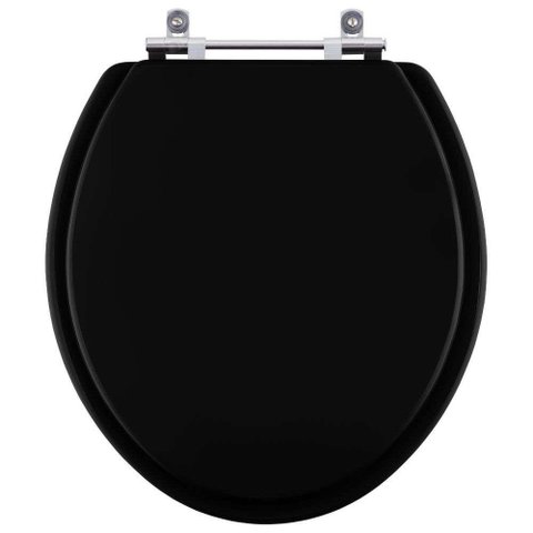 Tampa de Vaso Sanitário Colonial Preto para Louça Hervy