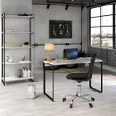 Ver imagem 1 de Conjunto 2 Peças com Mesa para Escritório 120cm e Estante Multiuso Kuadra Industrial Bege