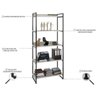 Kit 2 Peças com Mesa para Escritório 120cm e Estante Multiuso Kuadra - 7