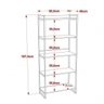 Kit 2 Peças com Mesa para Escritório 120cm e Estante Multiuso Kuadra - 6