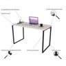 Kit 2 Peças com Mesa para Escritório 120cm e Estante Multiuso Kuadra - 11