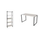 Ver imagem 2 de Conjunto 2 Peças com Mesa para Escritório 120cm e Estante Multiuso Kuadra Industrial