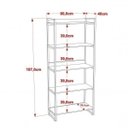 Ver imagem 6 de Conjunto 2 Peças com Mesa para Escritório 120cm e Estante Multiuso Kuadra Industrial Bege