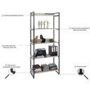 Ver imagem 7 de Conjunto 2 Peças com Mesa para Escritório 120cm e Estante Multiuso Kuadra Industrial