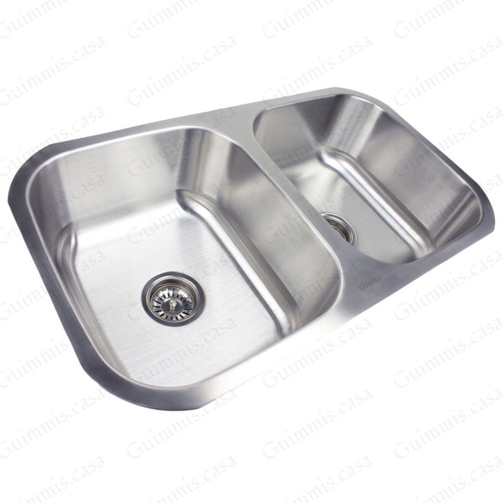 Cuba Inox Escovado Dupla para sua Cozinha Guimmis.casa - 3