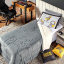 Ver imagem 2 de Kit Coberdrom Game Streamer Cinza C/ Almofadas Solteiro 04 Peças - Dupla Face Sherpa e Mantinha