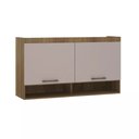 Ver imagem 1 de Guarda-roupa Modulado 145cm Aéreo 2 Portas Basculantes Paris Luciane