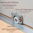 Ver mais imagens de Guarda Roupa Casal 2 Portas de Correr Nantes com Espelho Off White/Carvalho Nature