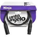 Ver imagem 3 de Cabo Para Microfone Xlr Macho / Xlr Femea Ninja Lw 03ft 0,91 Metros Preto [F018]