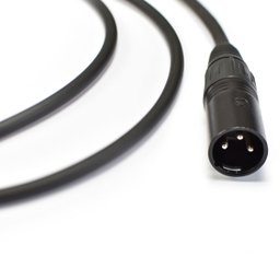 Cabo Para Microfone Xlr Macho / Xlr Femea Ninja Lw 03ft 0,91 Metros Preto [F018] - 1