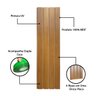 Kit 20 Unidades de Placa Mdf 53x15cm Revestimento Decorativo Adesivo - Lh Móveis - 4