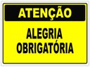 Ver imagem 1 de Placa de Sinalização para Festa Alegria Obrigatória 15x20cm Tacolado 03 Unidades