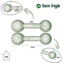 Ver imagem 4 de Torre Suporte + Halteres Emborrachados Pares de 2,4,6,8 e 10kg