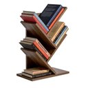 Ver imagem 6 de Livreiro de Mesa Vértice Organizador de Livros Revistas Nicho Nogal
