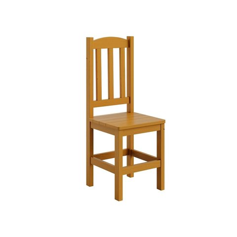 Cadeira Mal de Madeira Maciça Pinus Reforçada para Mesa de Jantar Dm