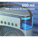 Ver imagem 5 de Mini Ventilador Climatizador Portátil Reservatório Água Gelo - Branco