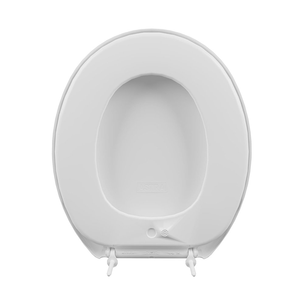 Assento Sanitário Plástico Astra Taj/as Slim Almofadado Branco - 5