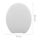 Ver imagem 6 de Assento Sanitário Plástico Astra Taj/as Slim Almofadado Branco