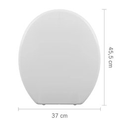 Assento Sanitário Plástico Astra Taj/as Slim Almofadado Branco - 6