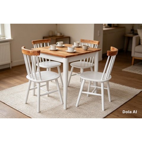 Conjunto Mesa Quarada c/4 Cadeiras
