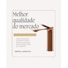 Torneira Banheiro Misturador 100% Metal Premium Berlim Rose Gold - 7