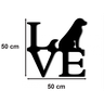 Decoração De Parede Love Cachorro Pet Em Mdf 6mm - 2