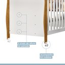 Ver imagem 2 de Berço Mini Cama Slim Tigus Baby - Branco/Ypê