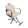 Cadeira de Cabeleireiro Hidráulica Square Bege - 1