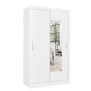 Ver imagem 2 de Guarda-Roupa Solteiro 2 Portas de Correr Dupla Face Reversível com Espelho 120x55x200cm City Branco